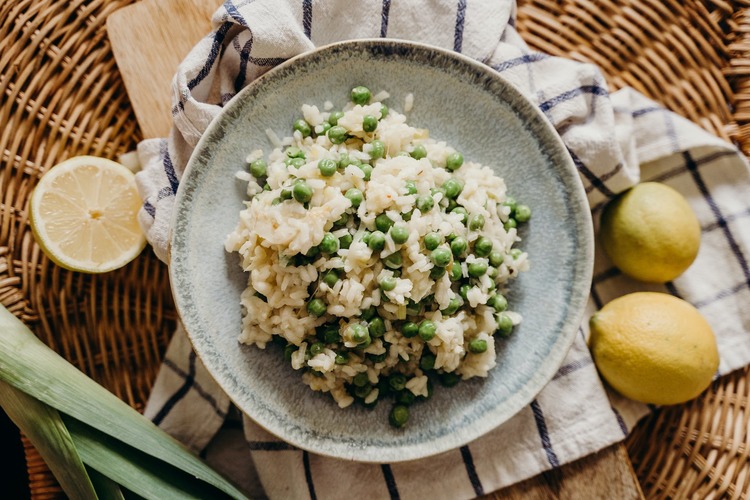 Rice Recipe - Lemon Rice with Green Peas